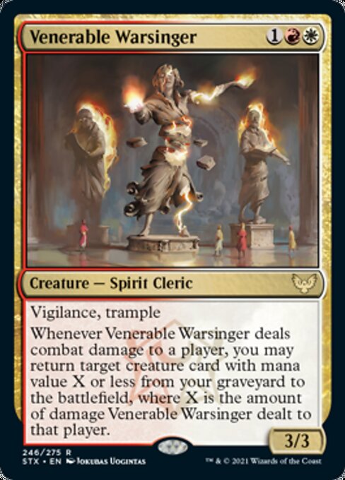 Venerable Warsinger (Strixhaven) Near Mint Foil