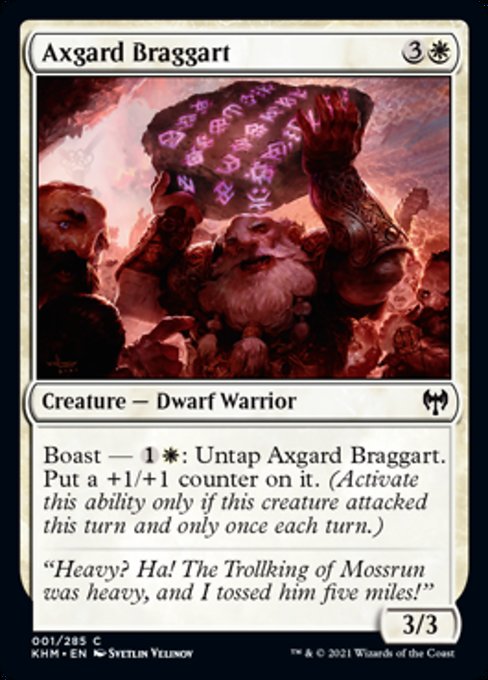 Axgard Braggart (Kaldheim) Near Mint Foil