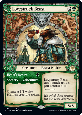 Lovestruck Beast (Showcase) (Throne of Eldraine) Near Mint Foil
