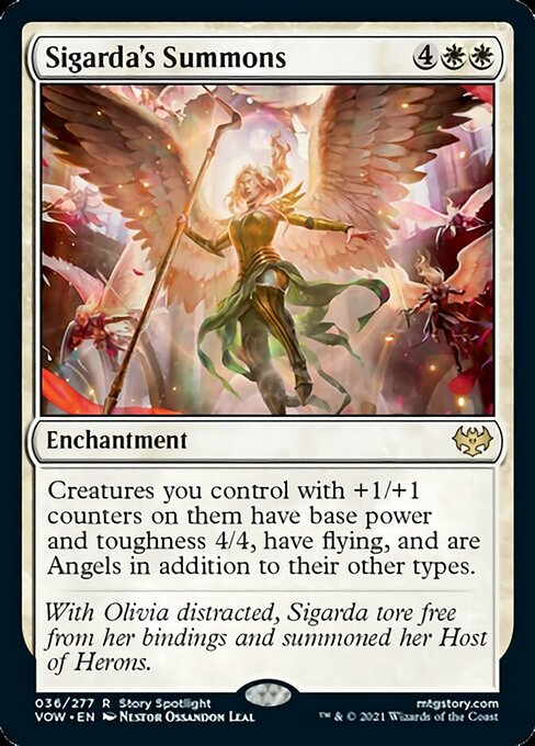 Sigarda's Summons (Innistrad: Crimson Vow) Light Play