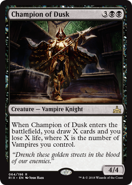 Champion of Dusk (Rivals of Ixalan) Near Mint Foil