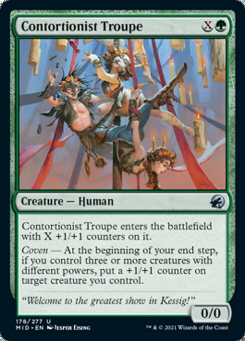 Contortionist Troupe (Innistrad: Midnight Hunt) Light Play