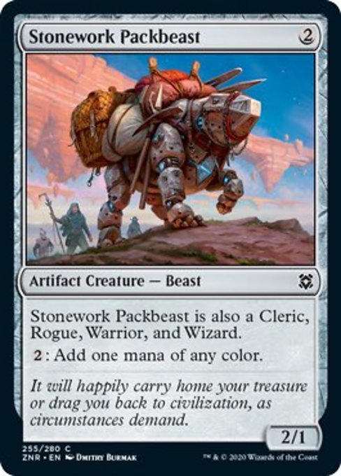 Stonework Packbeast (Zendikar Rising) Medium Play