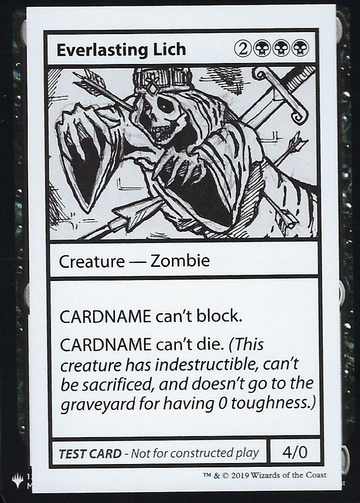 Everlasting Lich (Mystery Booster Test Print) Near Mint
