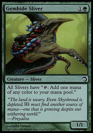 Gemhide Sliver (Premium Deck Series: Slivers) Medium Play Foil