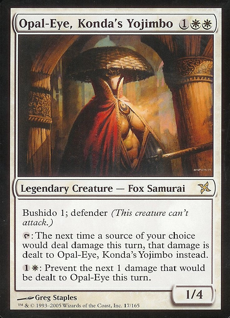 Opal-Eye, Konda's Yojimbo (Betrayers of Kamigawa) Near Mint Foil