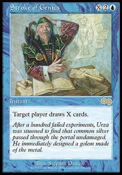 Stroke of Genius (Urza's Saga) Medium Play