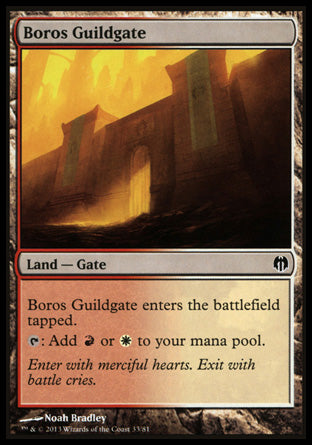 Boros Guildgate (Duel Decks: Heroes vs Monsters) Medium Play