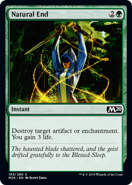 Natural End (Magic 2020 Core Set) Near Mint