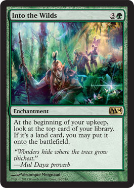 Into the Wilds (Magic 2014 Core Set) Light Play