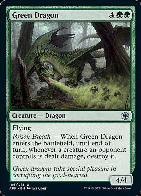 Green Dragon (Adventures in the Forgotten Realms) Light Play