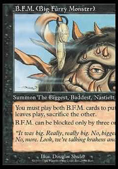 B.F.M. #28 (Big Furry Monster) (Unglued) Light Play