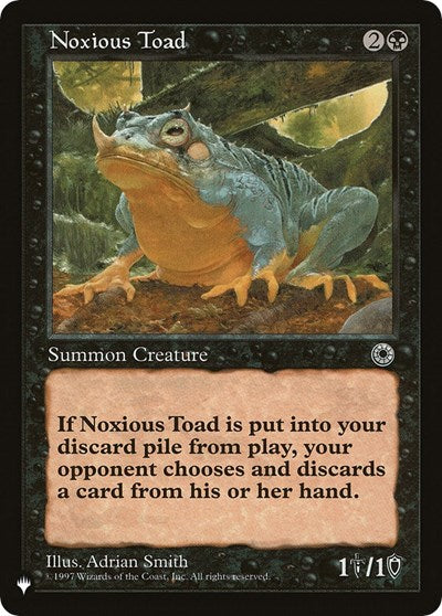 Noxious Toad (The List) Near Mint