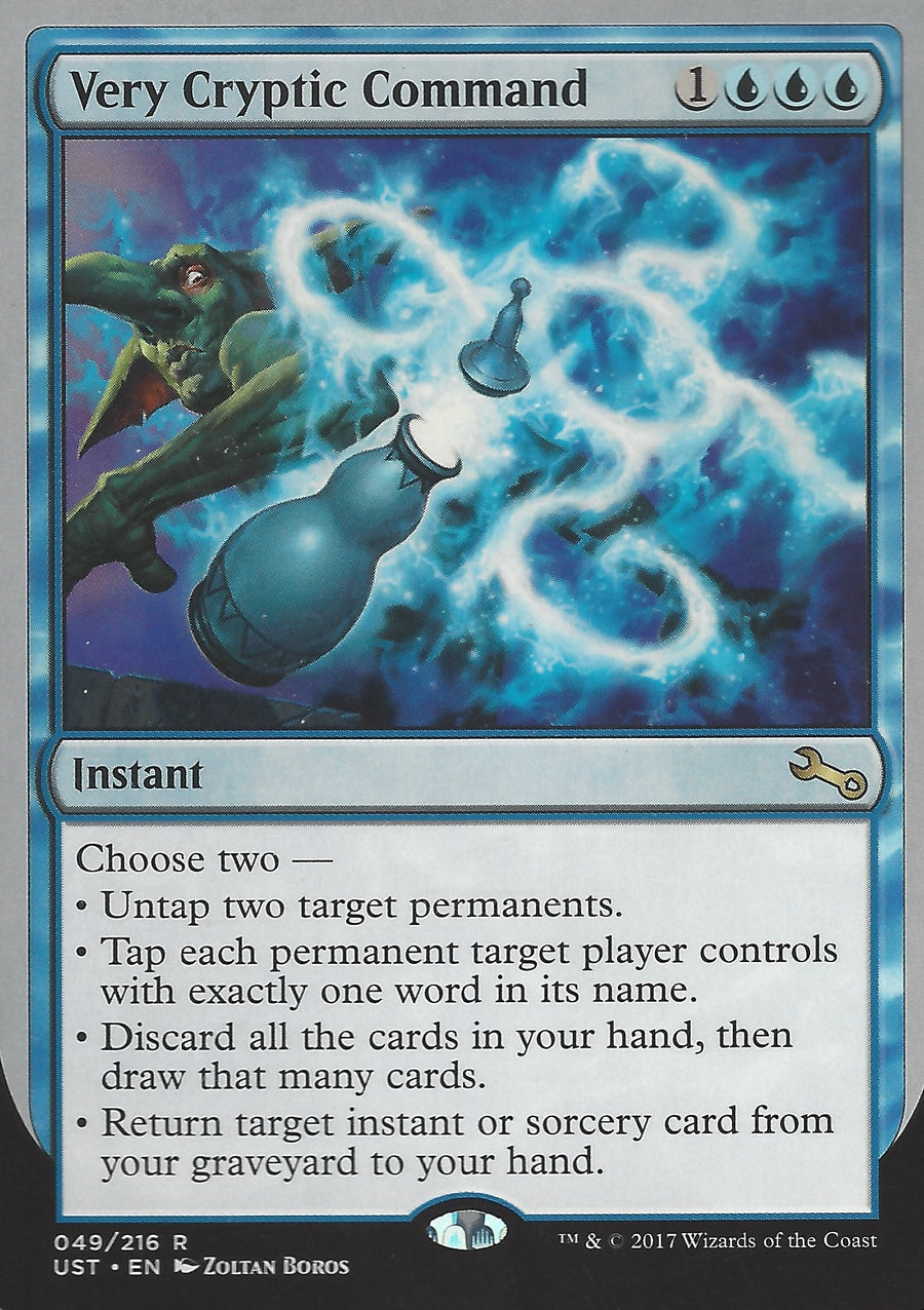Very Cryptic Command (B) Untap two permanents) (Unstable) Light Play