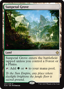 Sunpetal Grove (Ixalan) Medium Play