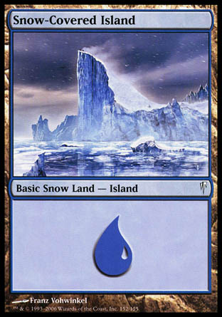 Snow-Covered Island (Coldsnap) Light Play Foil