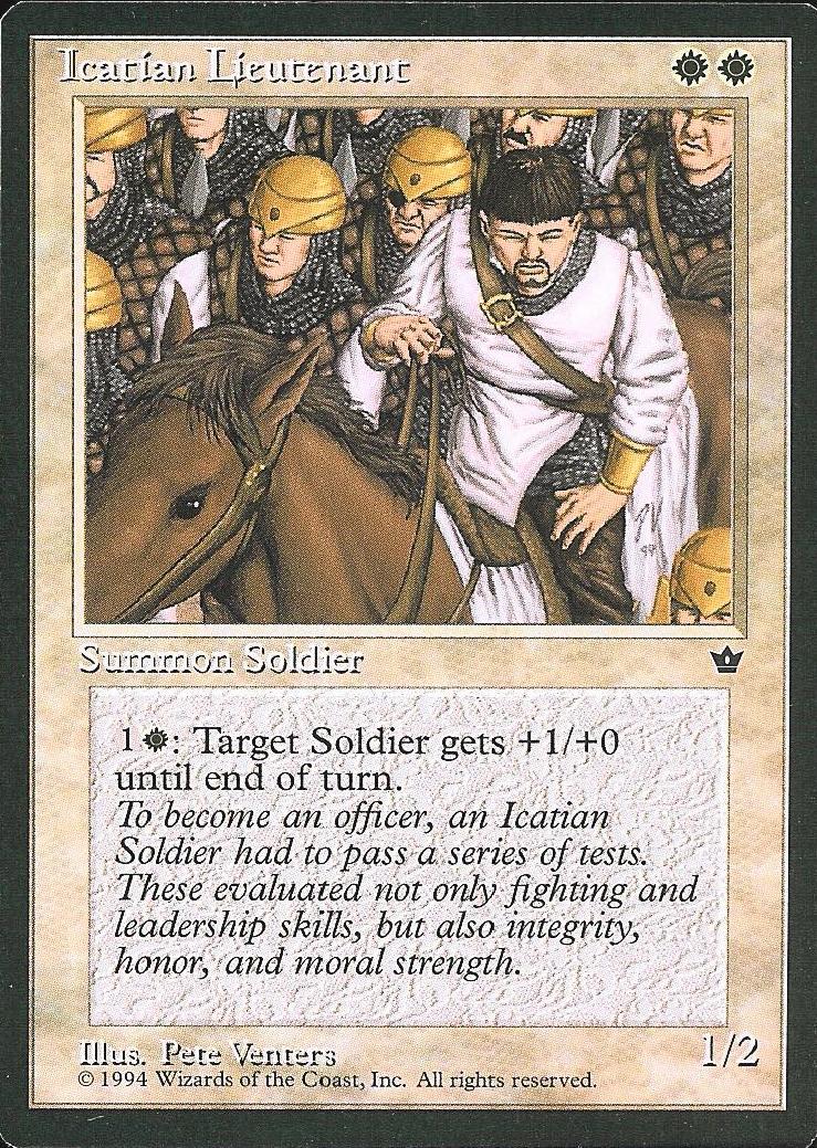 Icatian Lieutenant (Fallen Empires) Light Play