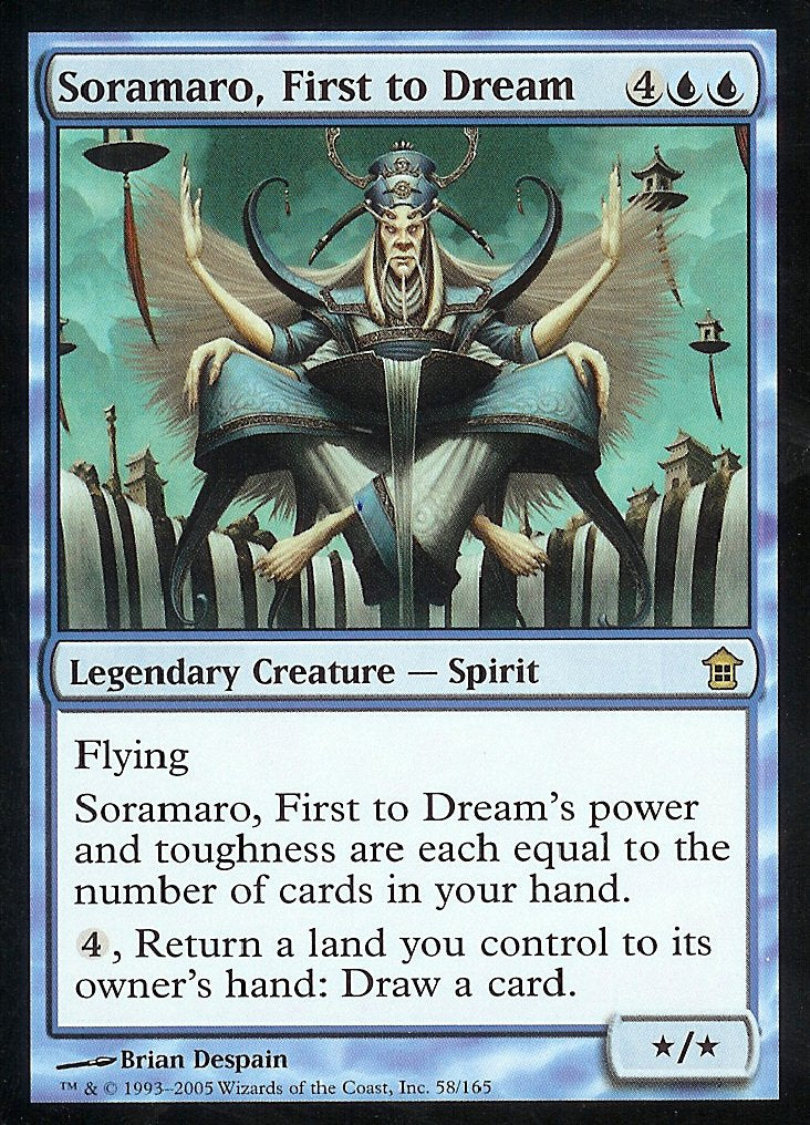 Soramaro, First to Dream (Saviors of Kamigawa) Light Play Foil