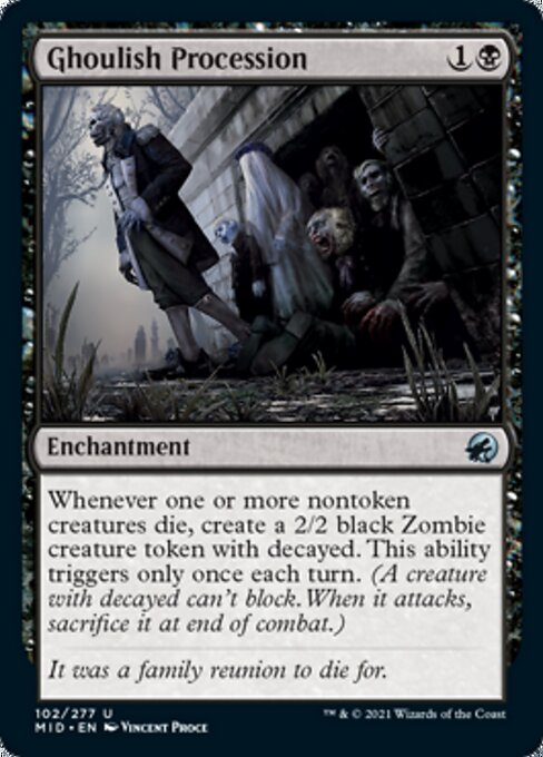 Ghoulish Procession (Innistrad: Midnight Hunt) Near Mint