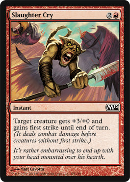 Slaughter Cry (Magic 2012 Core Set) Near Mint
