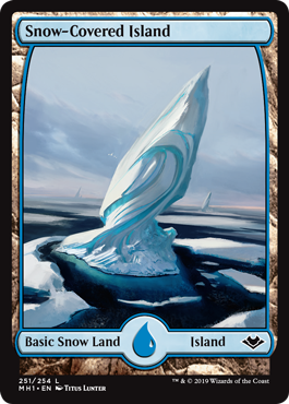 Snow-Covered Island (Modern Horizons) Medium Play Foil