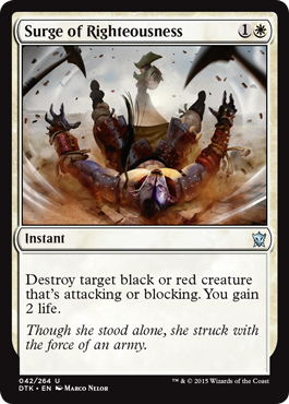 Surge of Righteousness (Dragons of Tarkir) Near Mint Foil