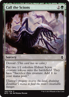 Call the Scions (Battle for Zendikar) Medium Play
