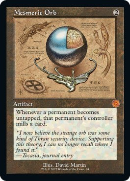 Mesmeric Orb (Schematic) (The Brothers' War: Retro Frame Artifacts) Near Mint Foil