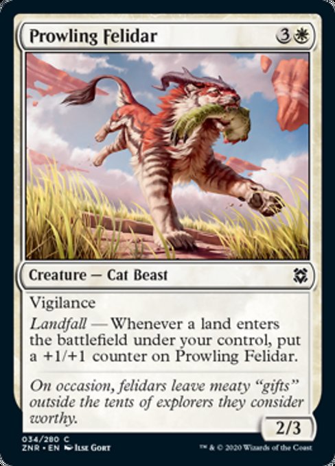 Prowling Felidar (Zendikar Rising) Near Mint