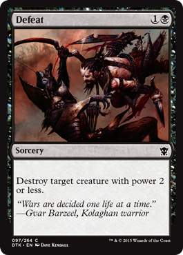 Defeat (Dragons of Tarkir) Medium Play