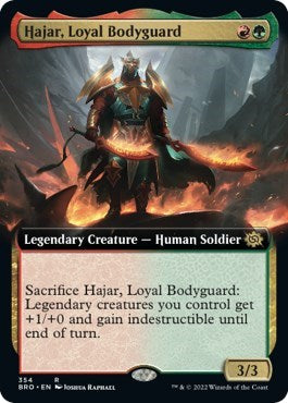 Hajar, Loyal Bodyguard (Extended Art) (The Brothers' War) Near Mint