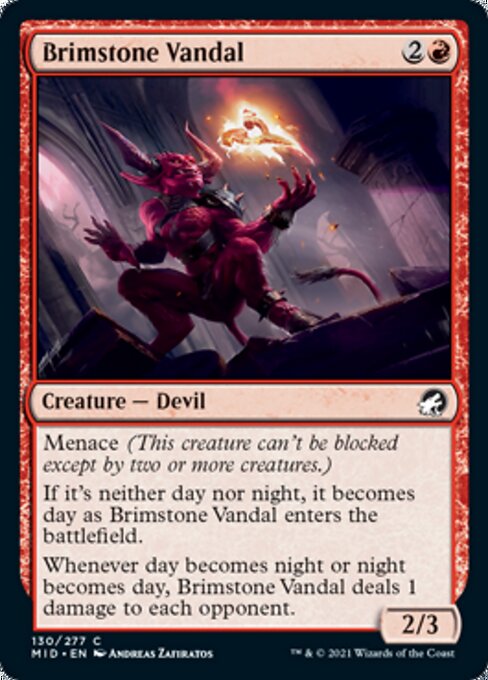 Brimstone Vandal (Innistrad: Midnight Hunt) Near Mint