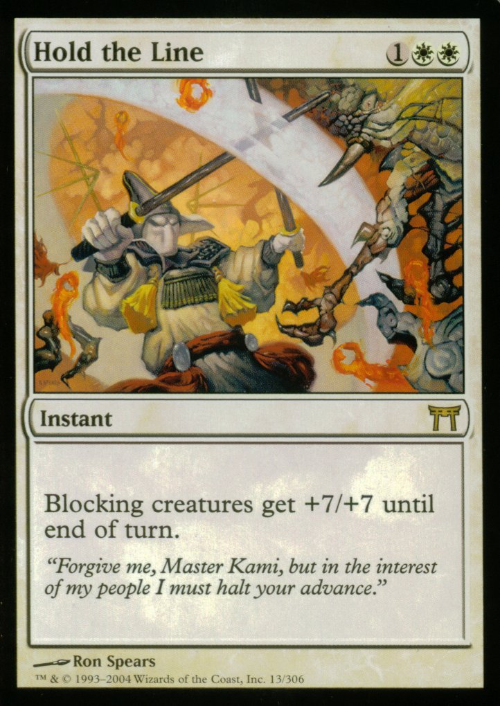 Hold the Line (Champions of Kamigawa) Medium Play