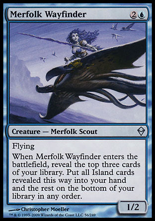 Merfolk Wayfinder (Zendikar) Light Play Foil