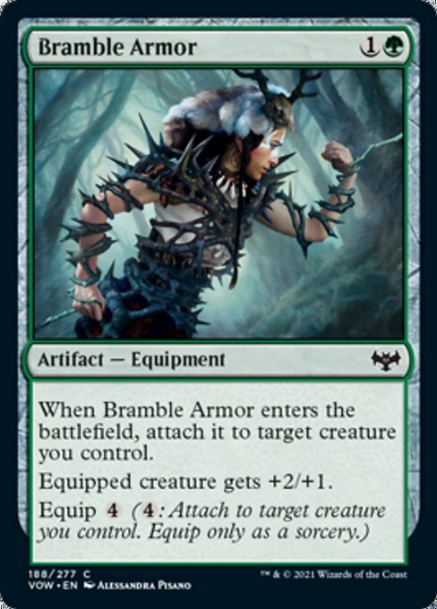 Bramble Armor (Innistrad: Crimson Vow) Near Mint Foil