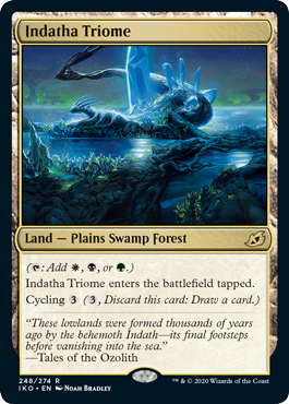 Indatha Triome (Ikoria: Lair of Behemoths) Medium Play Foil