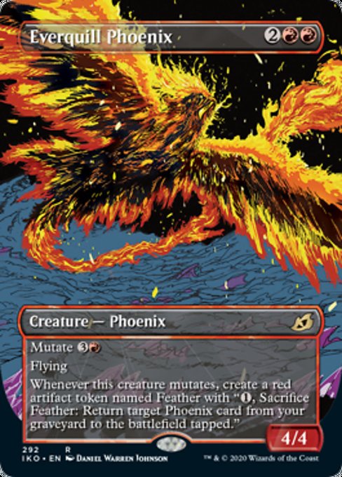 Everquill Phoenix (Showcase) (Ikoria: Lair of Behemoths) Near Mint