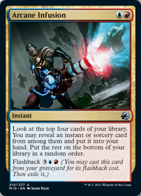 Arcane Infusion (Innistrad: Midnight Hunt) Light Play