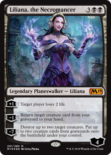 Liliana, the Necromancer (Magic 2019 Core Set) Near Mint Foil