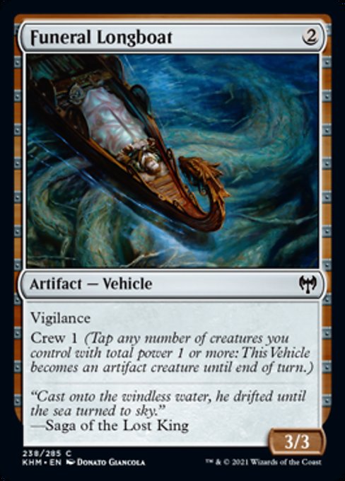 Funeral Longboat (Kaldheim) Near Mint Foil