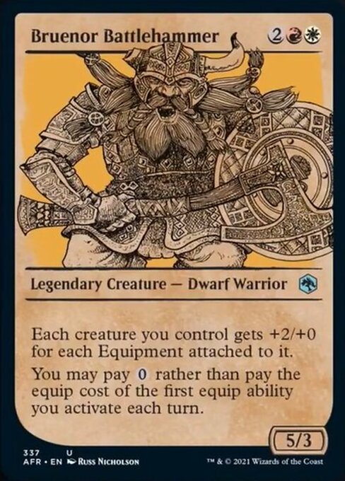 Bruenor Battlehammer (Showcase) (Adventures in the Forgotten Realms) Near Mint Foil