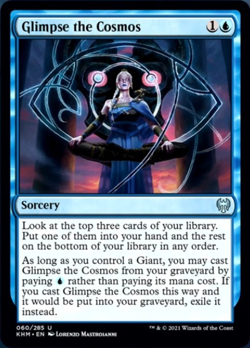 Glimpse the Cosmos (Kaldheim) Near Mint Foil