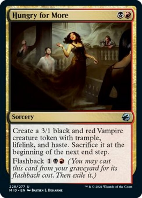 Hungry for More (Innistrad: Midnight Hunt) Near Mint Foil