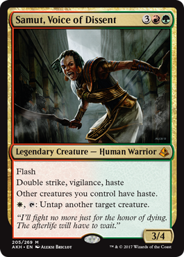 Samut, Voice of Dissent (Amonkhet) Medium Play