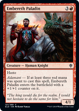 Embereth Paladin (Throne of Eldraine) Near Mint