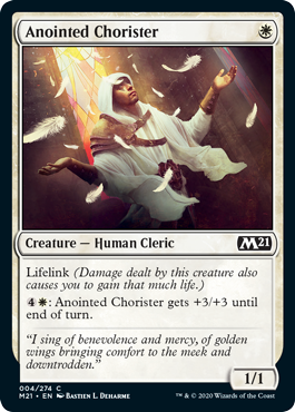 Anointed Chorister (Magic 2021 Core Set) Light Play