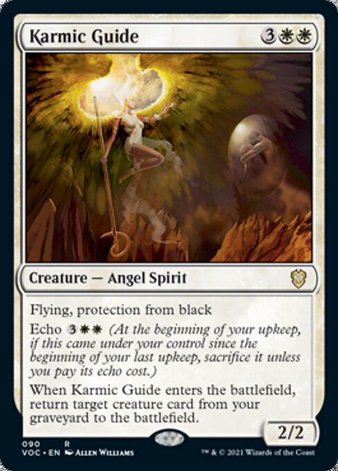 Karmic Guide (Commander 2021 Crimson Vow) Light Play