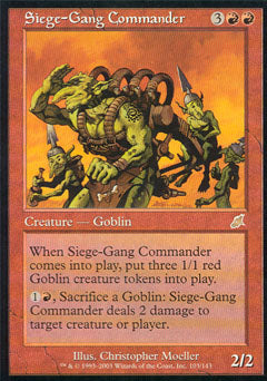 Siege-Gang Commander (Scourge) Medium Play