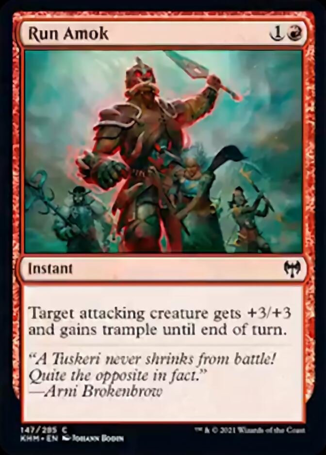 Run Amok (Kaldheim) Near Mint Foil