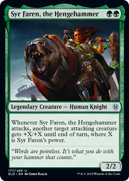Syr Faren, the Hengehammer (Throne of Eldraine) Near Mint Foil